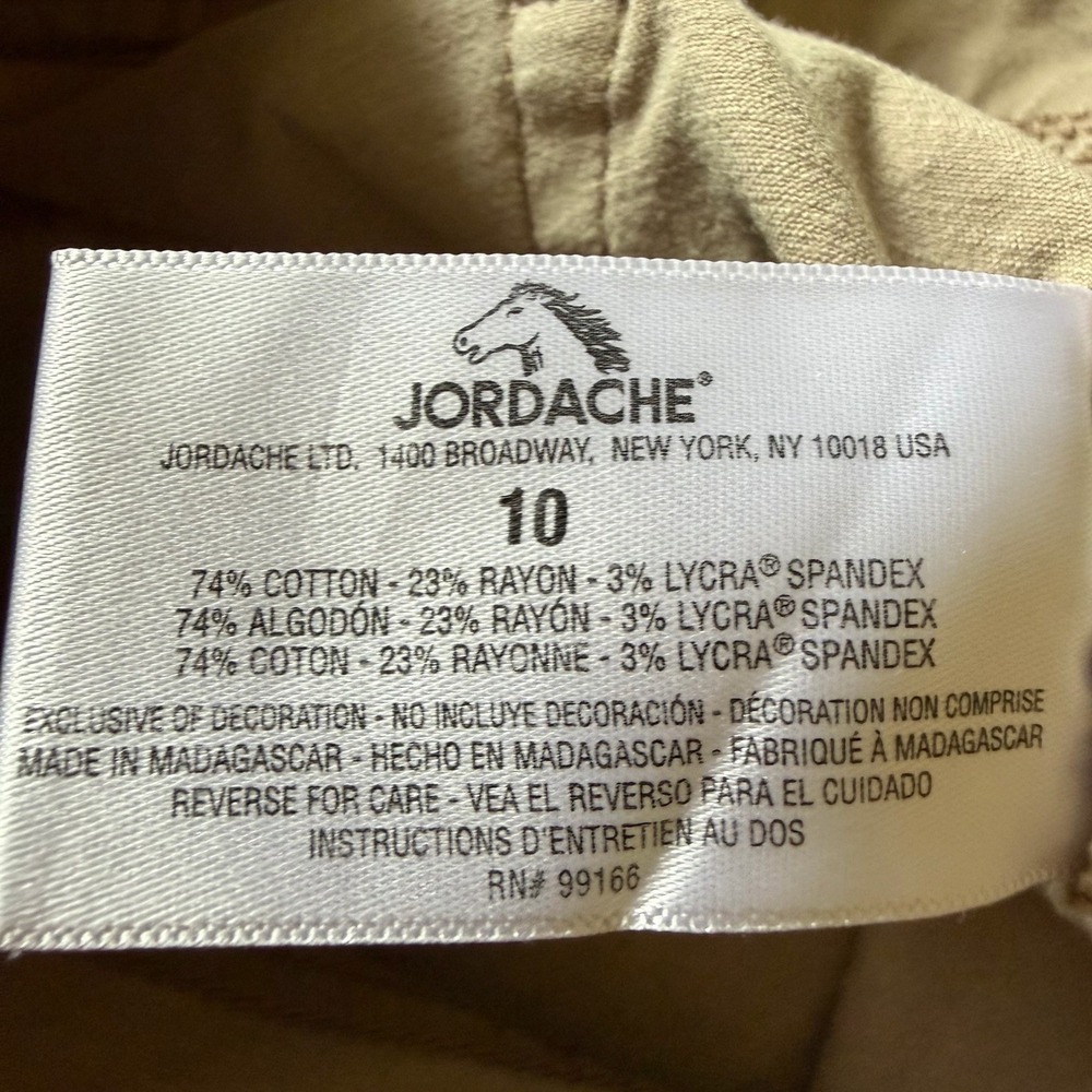 Jordache Super Skinny Soft Women Beige Size 10 Adjustable Waist Button Zip - Picture 9 of 11